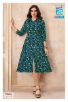 Daisy Vol 5 By Mcm Cotton Printed A Line Flair Kurtis 